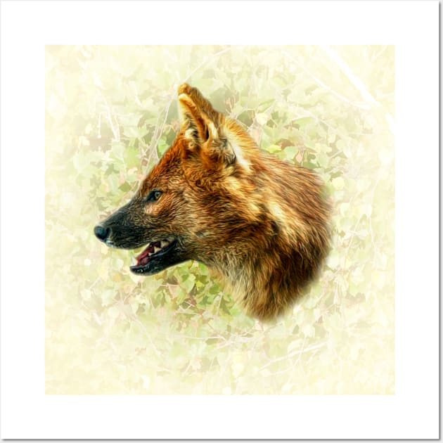 Asian wild dog Wall Art by Guardi